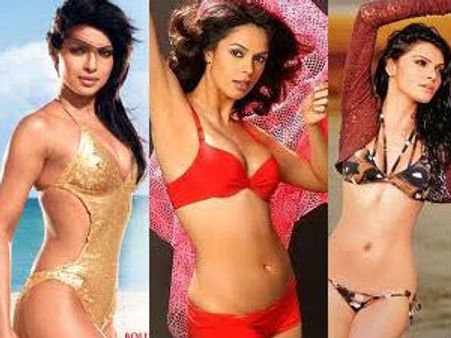 హీరోయిన్ల బికీనీల‌పైన అడ్వర్‌టైజ్‌మెంట్లు..?