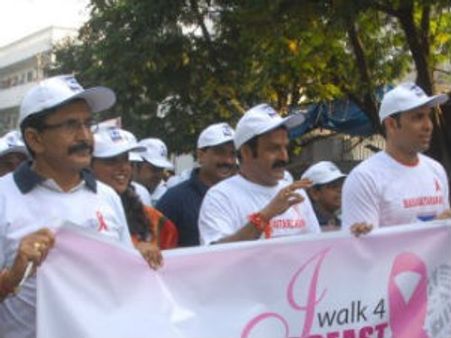 బాలయ్య నేతృత్వంలో సినీ తారల ర్యాలీ