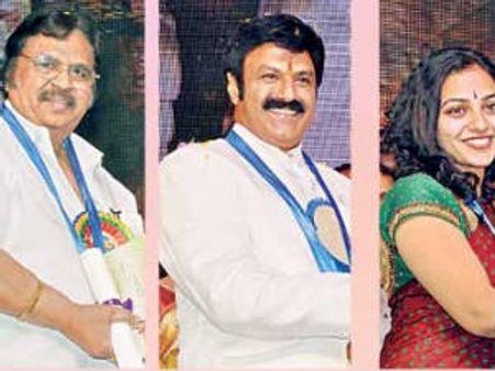 నందులు అందుకున్న దాసరి, బాలయ్య, మనోజ్