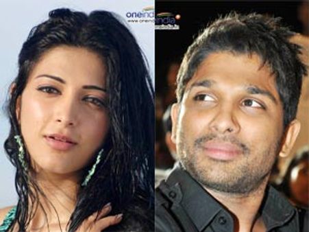 పూరి దర్శకత్వంలో... బన్నీ, శృతి హాసన్