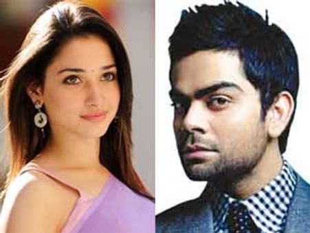 త్రివిక్రమ్ డైరెక్షన్: తమన్నాకు జోడీగా విరాట్ కోహ్లి