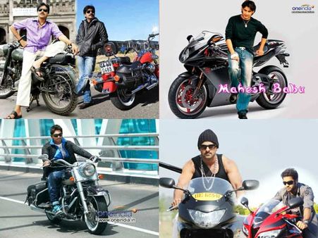 తెలుగు మాస్ హీరోలు... అదిరిపోయే బైకులు(ఫోటో ఫీచర్)
