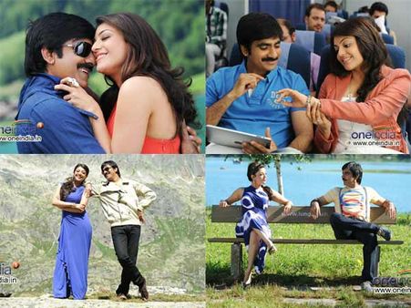 వేడిక్కిస్తున్న రవితేజ, కాజల్ రొమాన్స్ (ఫోటోలు)