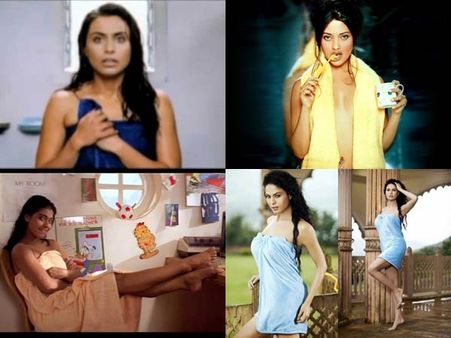 టవల్స్ లో హాట్ హీరోయిన్స్ అదుర్స్(ఫొటో ఫీచర్)