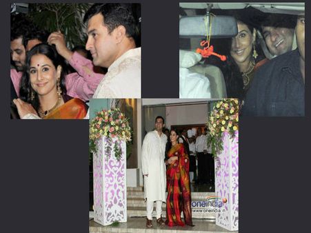 విద్యాబాలన్ పెళ్లిసందడి:18 చీరలు...14 కోట్ల ఇల్లు(ఫొటోలు)