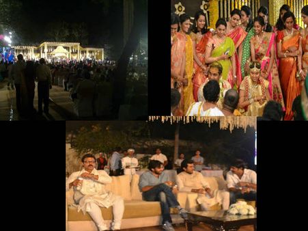 పవన్, చెర్రీ, ప్రభాస్, బన్నీ @ దగ్గుబాటి మాళవిక మ్యారేజ్(ఫోటోస్)