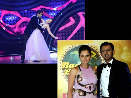 ఫోటోలు : మొగుడు షోయబ్‌తో సానియా స్టెప్పులు