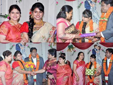 సిని సెలబ్రెటీలతో... వై.వి విజయ కుమార్తె వివాహ రిసెప్షన్ (ఫోటో ఫీచర్)