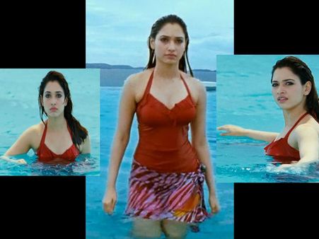 తడిపొడిగా స్విమ్ సూట్ లో తమన్నా (ఫోటో ఫీచర్)