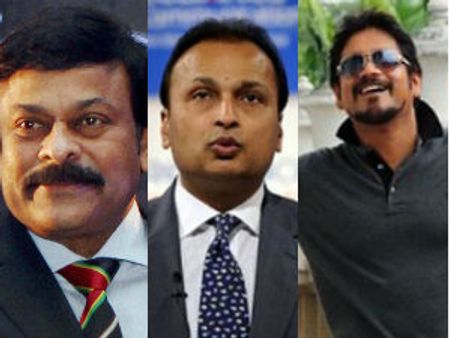 అంబానీల పార్టీకి...చిరు, పవన్, నాగ్, చరణ్, వెంకీ, సమంత!