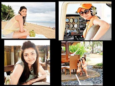 సముద్ర తీరంలో ఎంజాయ్ చేసిన కాజల్ (ఫోటోలు)