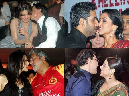 ము..ము..ముద్దు మిస్సైందా?(కెమెరాకు చిక్కిన సినీ స్టార్స్)