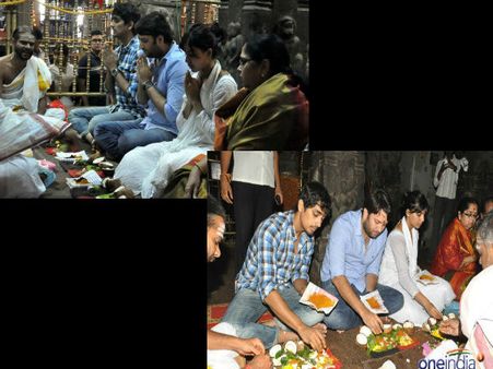 ఫొటోలు: శ్రీకాళహిస్తిలో సిద్ధార్థ, సమంత