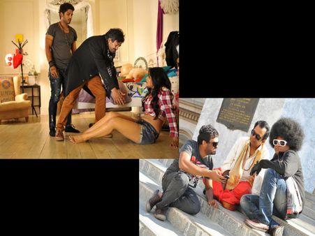 'ఇద్దరమ్మాయిలతో' హీరో,డైరక్టర్ కలిసి...( లీకెడ్ ఫోటోలు)