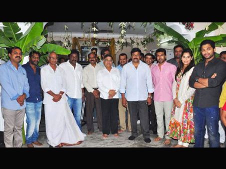 రామ్ చరణ్-కొరటాల శివ చిత్రం ప్రారంభం (ఫోటో)