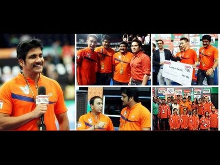 ఐబీఎల్ టీంతో నాగార్జున పుట్టినరోజు సెబ్రేషన్స్(పిక్చర్స్)