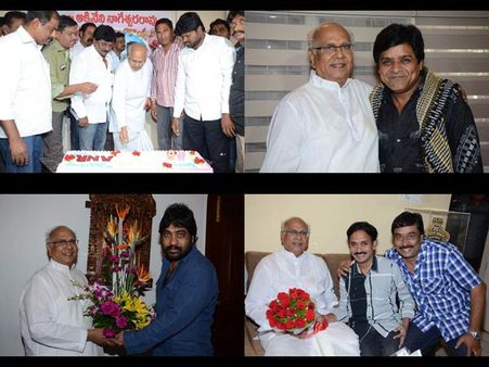 సెలబ్రేషన్స్, అక్కినేని ఇంటికి ప్రముఖుల క్యూ..(ఫోటోలు)