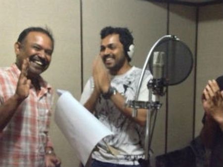 తెలుగు పాట పాడిన హీరో కార్తి