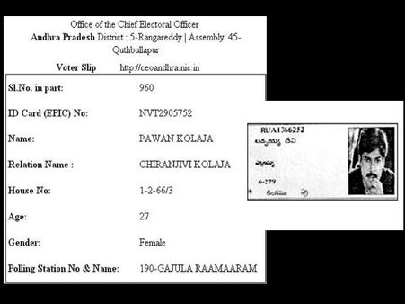 విచిత్రం: పవన్ కల్యాణ్ కి అక్కడ ఓటు హక్కు