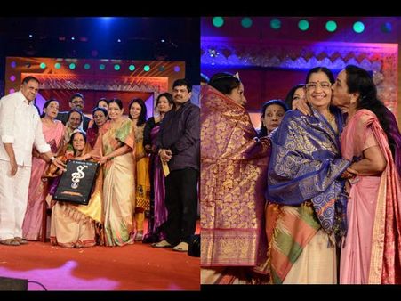 వాణీజయరామ్‌కు అవార్డు, సుశీలకు జమున ముద్దు!(ఫోటోలు)