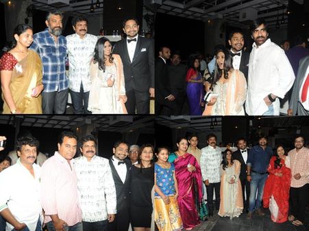 సినీతారలు, టీఆర్ఎస్ నేత.. బహ్మాజీ కొడుకు పెళ్లి పార్టీ