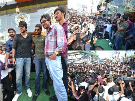 విశాఖలో ‘డీ ఫర్ దోపిడీ’ హీరోల సందడి (పిక్చర్స్)