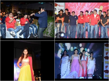 సిసిఎల్: వెంకీ ముందే ఫోజులు కొట్టిన అఖిల్ (ఫోటోలు)