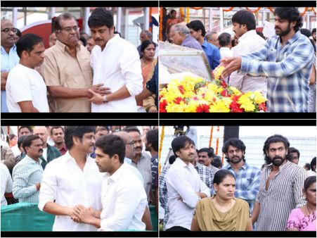 అక్కినేనికి ప్రభాస్, బన్నీ, రానా, వెంకీ నివాళి (ఫోటోలు)