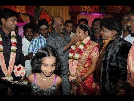 స్టంట్ మాస్టర్ కూతురు వివాహానికి రజనీకాంత్ (ఫోటోలు)