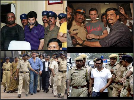 సినీ తారలైతే ఏంటి? తప్పుచేస్తే జైలే..(ఫోటో పీచర్)