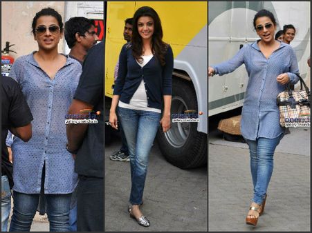 లో దుస్తులు కనిపించేలా హీరోయిన్ హచ్‌చల్ (ఫోటోలు)