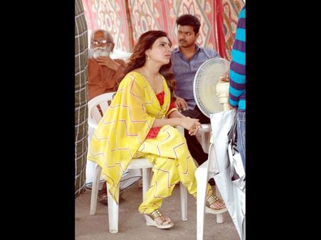 ఇందిరా పార్కు వద్ద విజయ్, సమంత సందడి (ఫోటోలు)