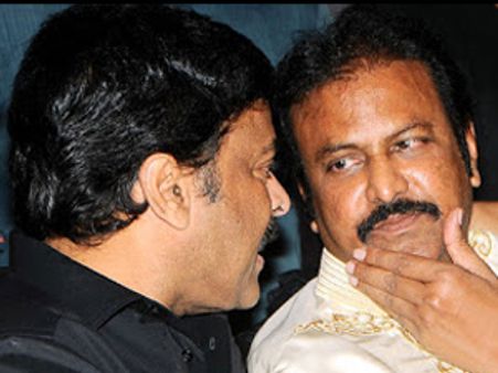 హాట్ టాపిక్: చిరంజీవి పాటకు మోహన్ బాబు డాన్స్