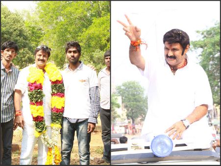 అడుగడుగునా బాలయ్యకు నీరాజనాలు (ఫోటోలు)