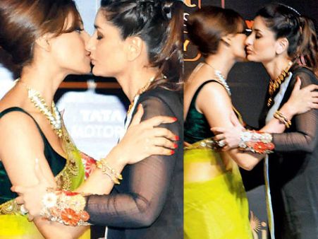 హీరోయిన్లు ముద్దెట్టుకున్నారంటూ మసిపూసారు(ఫోటో)