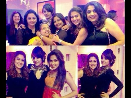 త్రిష బర్త్‌డే పార్టీ: నయనతార, అమల ఎంజాయ్(ఫోటోస్)