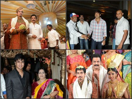 రాజా రవీంద్ర కూతురు పెళ్లి, సినీతారల సందడి (ఫోటోలు)