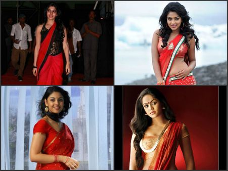 వెరీ హాట్: హీరోయిన్ల అందాలు ఎరుపెక్కాయి! (ఫోటోలు)