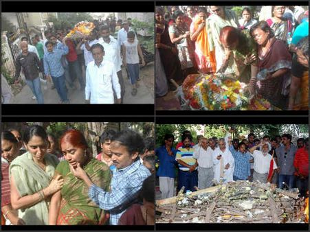 తెలంగాణ శకుంతల అంత్యక్రియలు(ఫొటోలు)