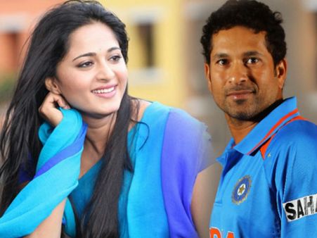 వావ్...సచిన్‌తో పాటు హాట్ బ్యూటీ అనుష్క (ఫోటోలు)