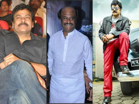 హీరోయిన్లతో కలిసి రజనీ, చిరంజీవి, బాలయ్య 2015 పార్టీ!