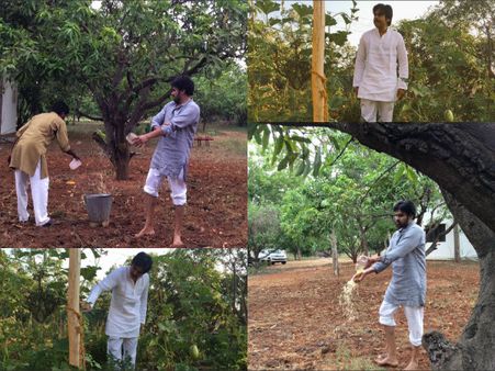 ఉద్యమం: ఫాంహౌస్‌లో పవన్ కళ్యాణ్ (ఫోటోస్)