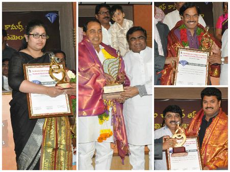 హాస్యవిరాట్ బాబుమోహన్, చక్రి తరుపు భార్యకు అవార్డు (ఫోటోస్)