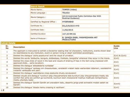 'టెంపర్' లో సెన్సార్ అయిన డైలాగులు ఇవే