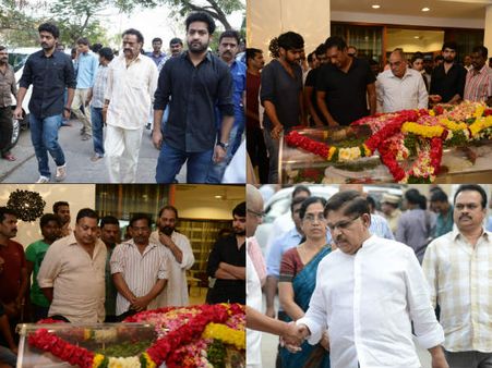 బాలయ్య సంతాపం: ఎన్టీఆర్,పూరి నివాళి, సెలబ్రిటీల క్యూ (ఫోటోస్)