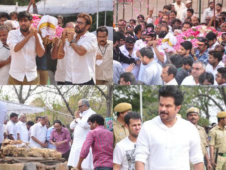 నిప్పంటించిన సురేష్, అశృనయనాలతో వీడ్కోలు (ఫోటోస్)