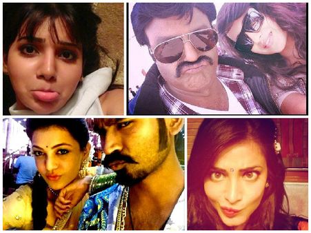 క్రేజీ&ఫన్నీ : ఫేమస్ సినీ సెలబ్రెటీల సెల్ఫీలు(ఫొటోలు)