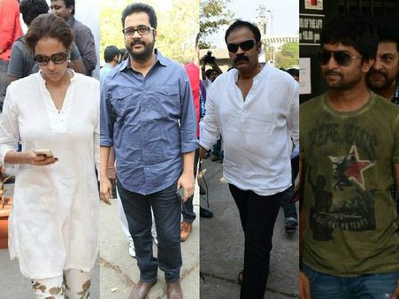 'మా' ఎన్నిక‌: వచ్చిన హీరోలు,ఆర్టిస్టులు (ఫొటోలు)