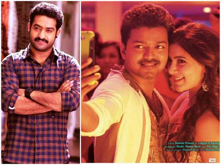 ఎన్టీఆర్ తో 'కత్తి' ...ముగ్గురు స్టార్ డైరక్టర్లు