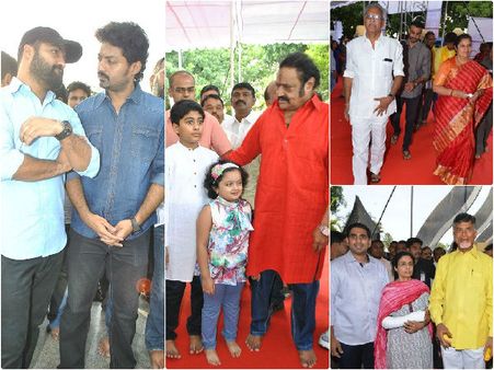 ఎన్టీఆర్ ఘాట్ వద్ద నందమూరి కుటుంబం (ఫోటోలు)